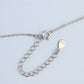 Curved Bar Pendant Necklace