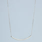 Curved Bar Pendant Necklace
