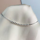 Tiny Silver Bead Bracelet