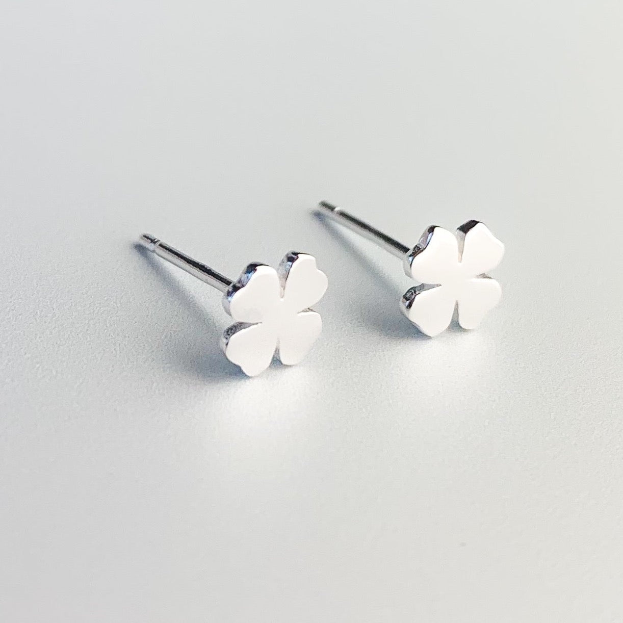 Four Leaf Clover Stud Earrings