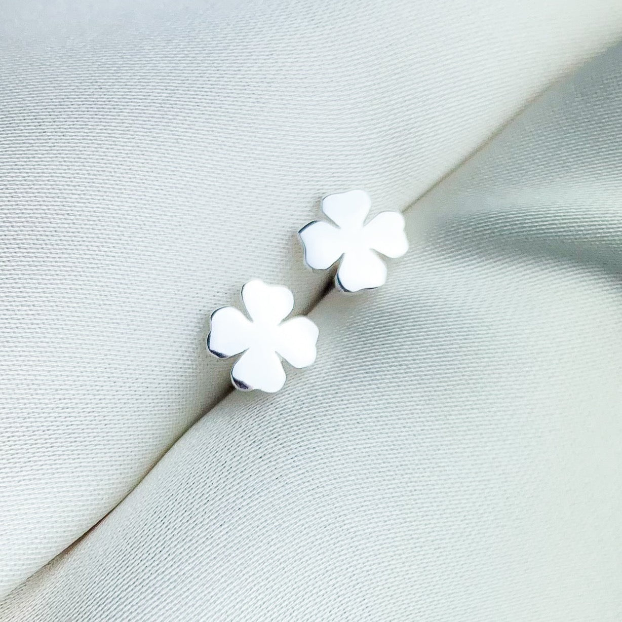 Four Leaf Clover Stud Earrings