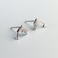 Crystal Dolphin Stud Earrings