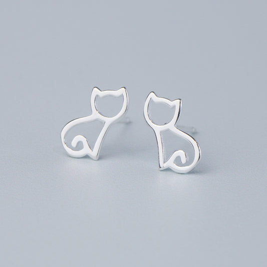 Minimalist Cat Earrings