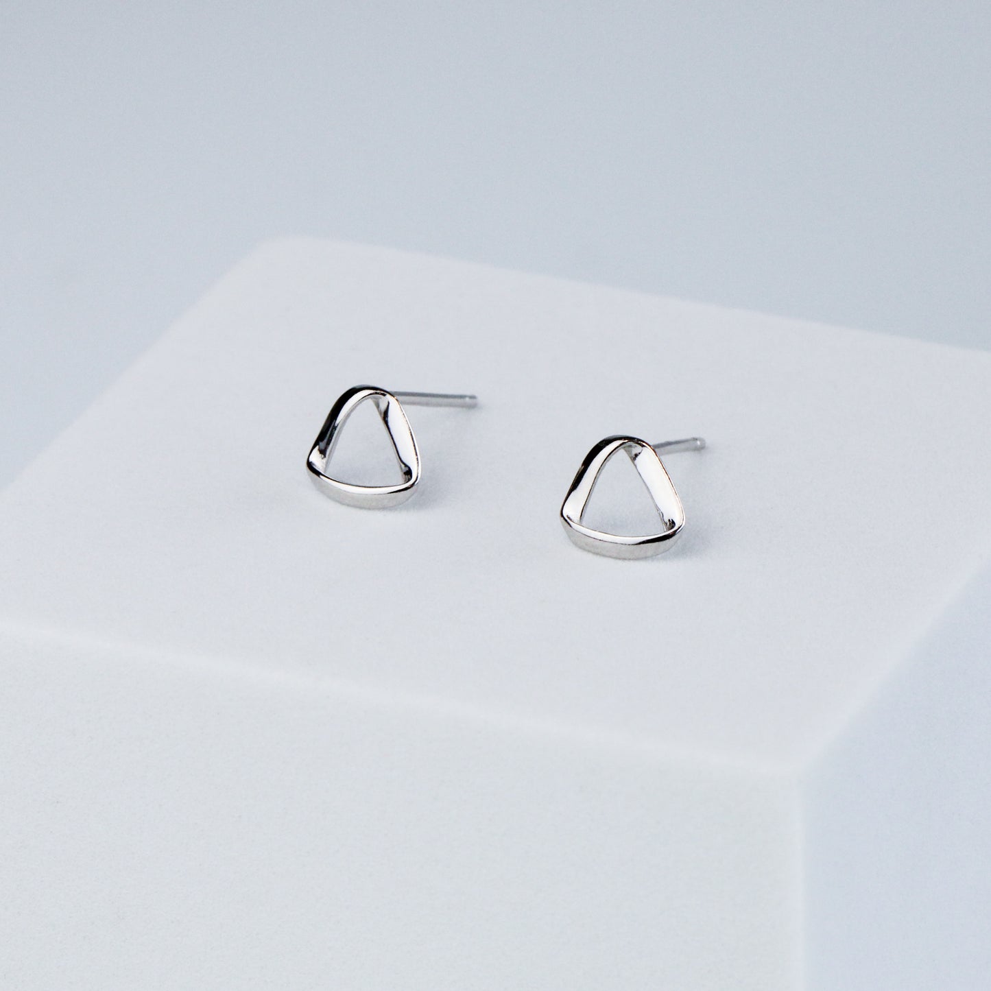 Triangle Twist Stud Earrings