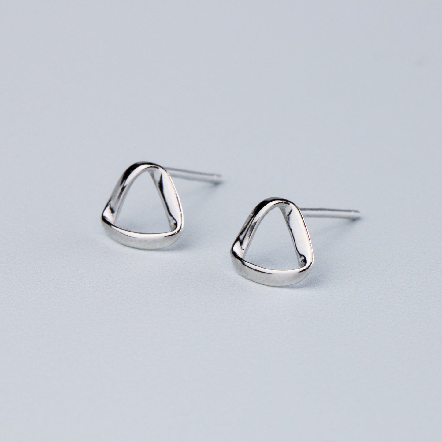 Triangle Twist Stud Earrings