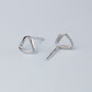 Triangle Twist Stud Earrings