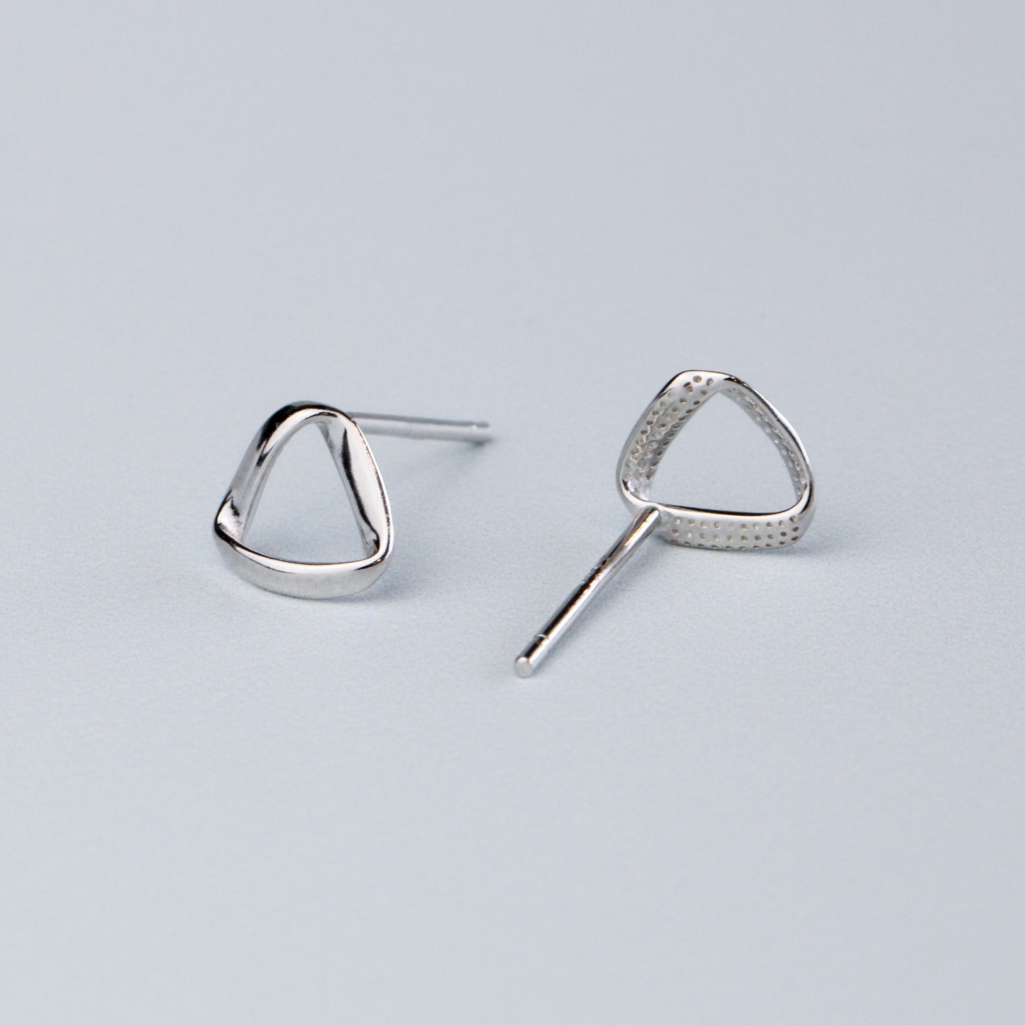 Triangle Twist Stud Earrings