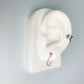 Chain Linked Ear Cuff and Ball Stud Earring