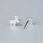 Reindeer and Snowflake Stud Earrings