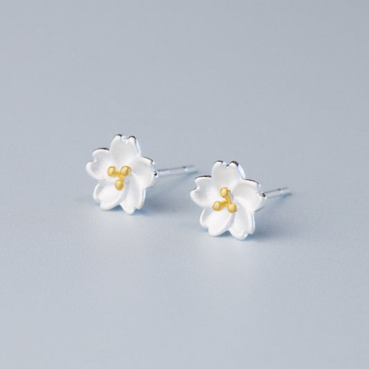 Sakura Flower Stud Earrings