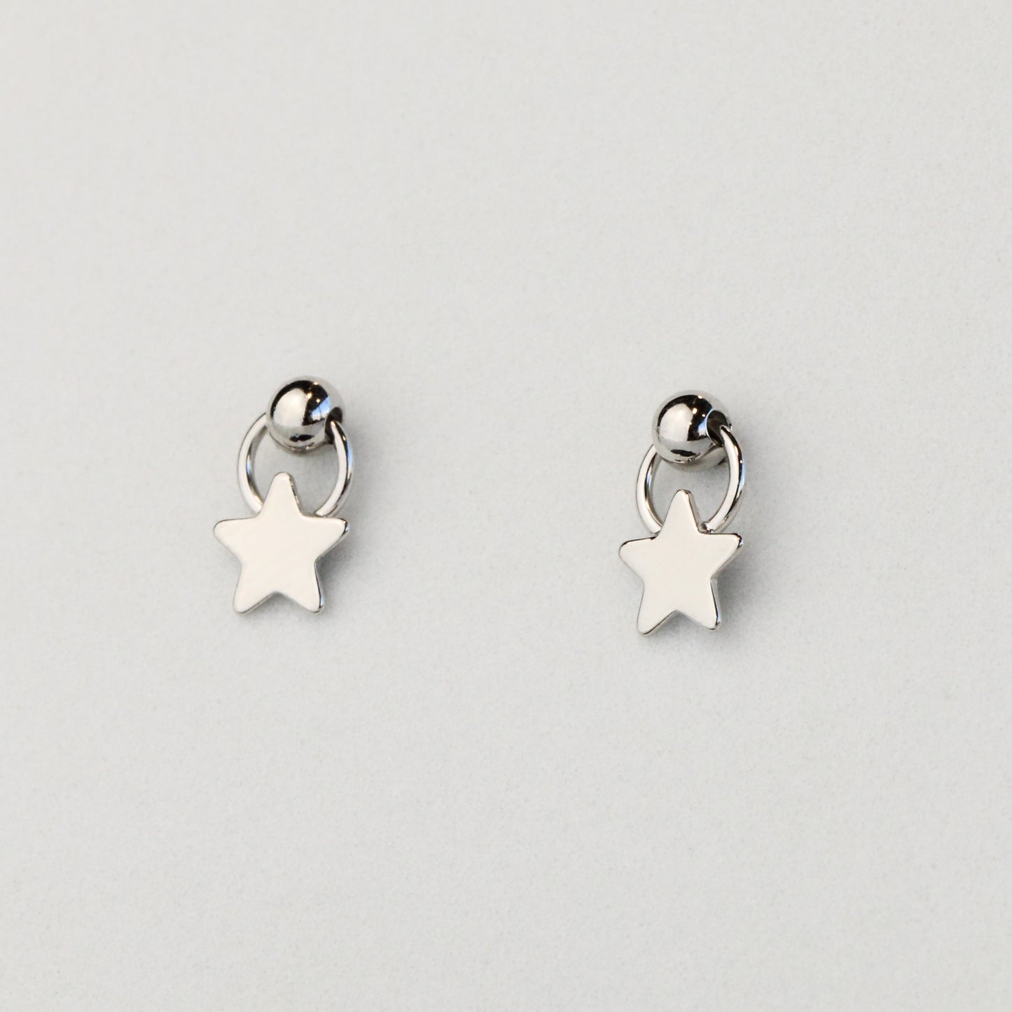 Tiny Star Dangle Stud Earrings