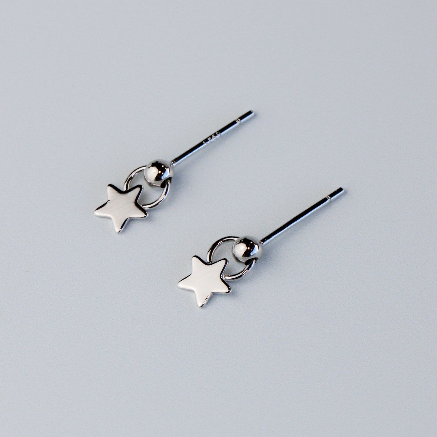 Tiny Star Dangle Stud Earrings