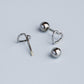 Screw Back Heart Stud Earrings