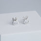 Minimalist Bunny Ear Stud Earrings