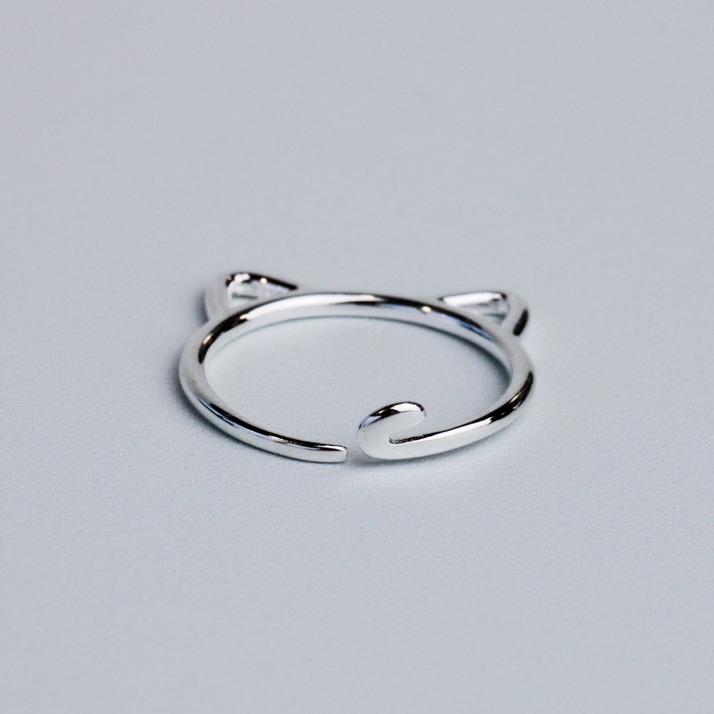 Minimalist Cat Ear Adjustable Ring