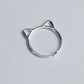 Minimalist Cat Ear Adjustable Ring