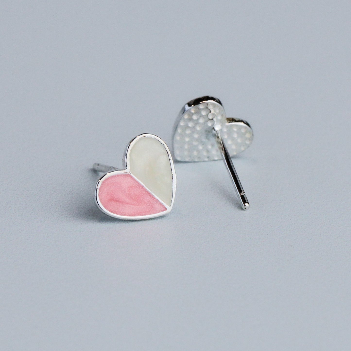 Colourful Heart Stud Earrings