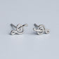 Treble Clef Stud Earrings