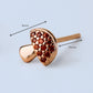 Red Crystal Mushroom Stud Earrings
