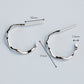Wavy Open Hoop Earrings