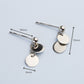 Circle Dangle Stud Earrings