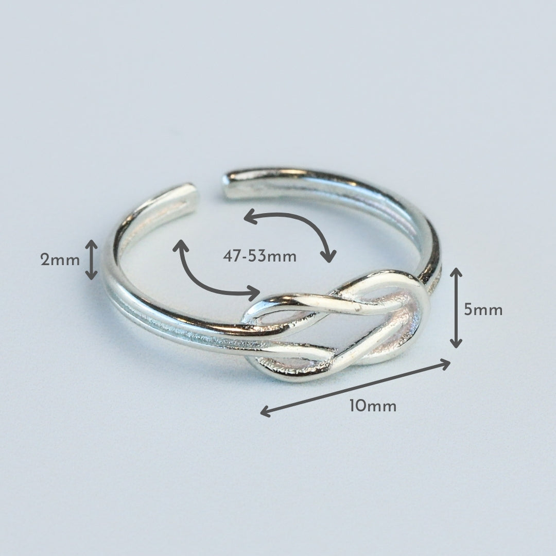 Adjustable Knot Ring
