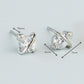 Tiny Crystal Stud Earrings