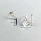 Tiny Leaf Stud Earrings