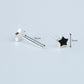 Black Star Stud Earrings