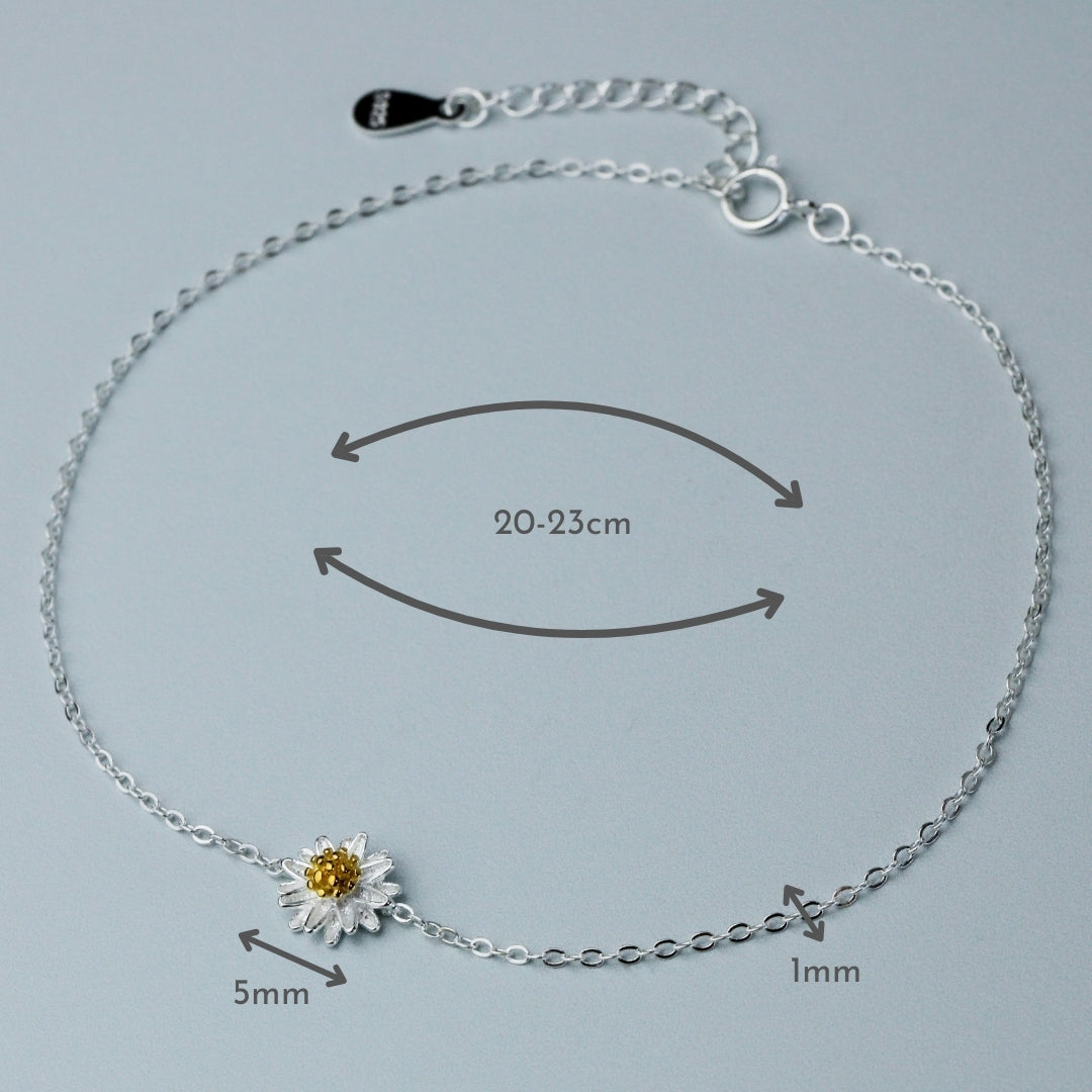 Daisy Pendant Anklet