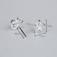 Wire Flower Stud Earrings