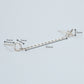 X and O Double Piercing Stud Earring