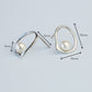 Pearl Circle Stud Earrings