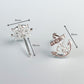 Anchor and Wheel Nautical Stud Earrings