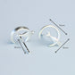 Cat and Crescent Moon Stud Earrings