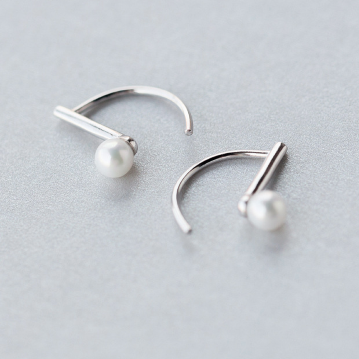 Pearl Bar Earrings