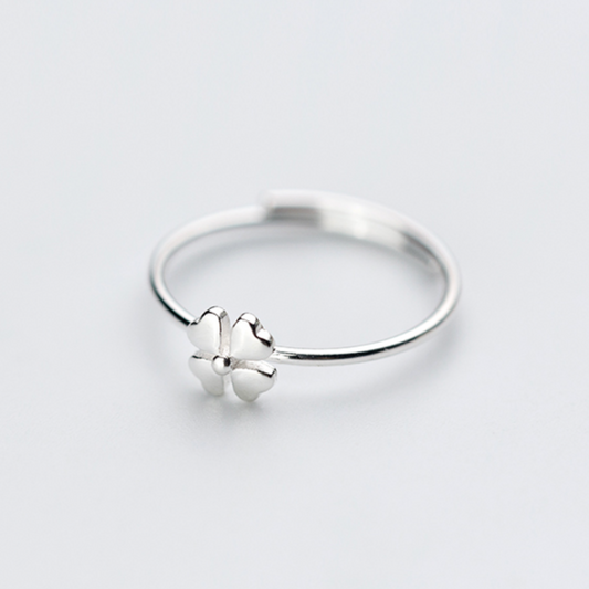 Four Leaf Clover Adjustable Ring