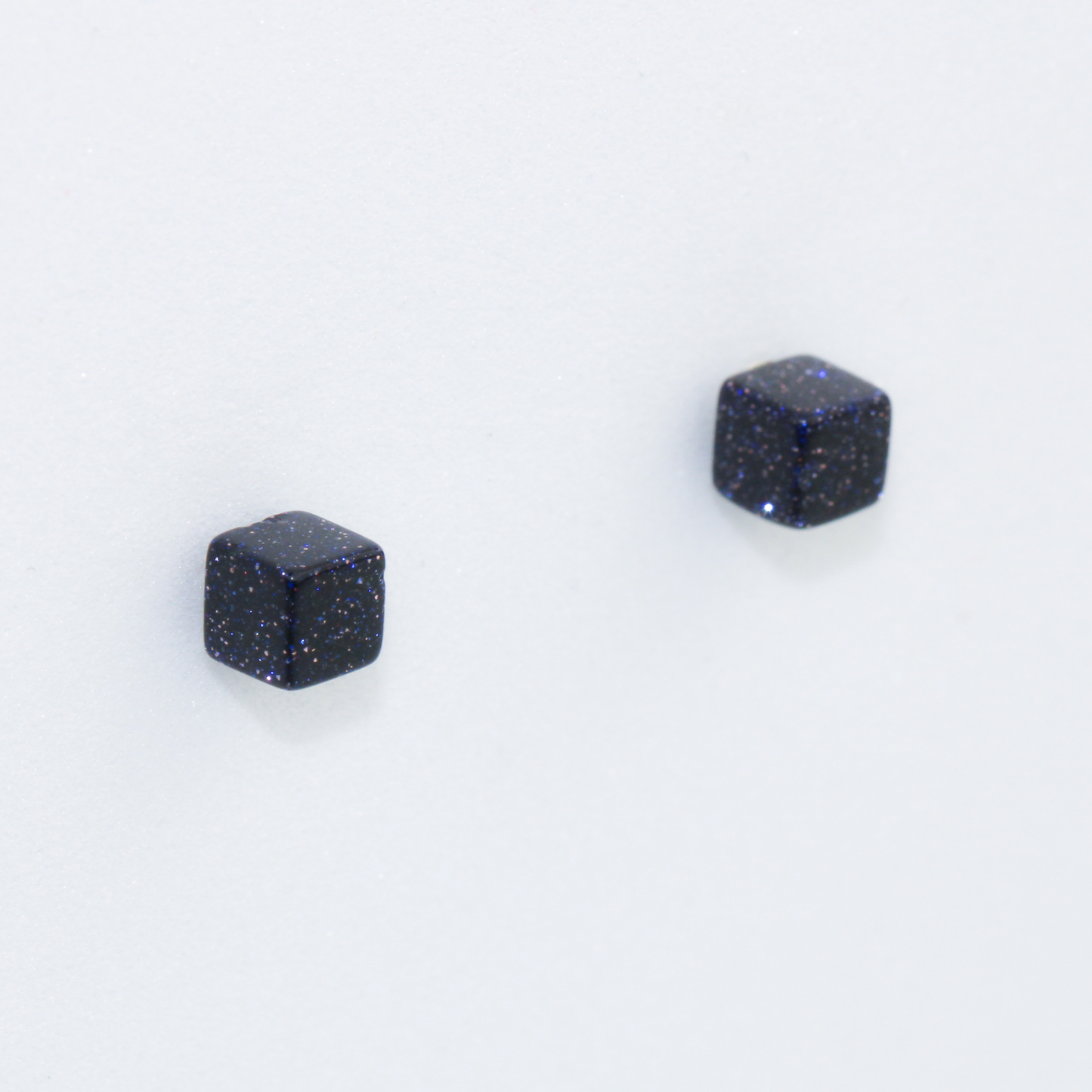 Purple Shimmer Cube Studs