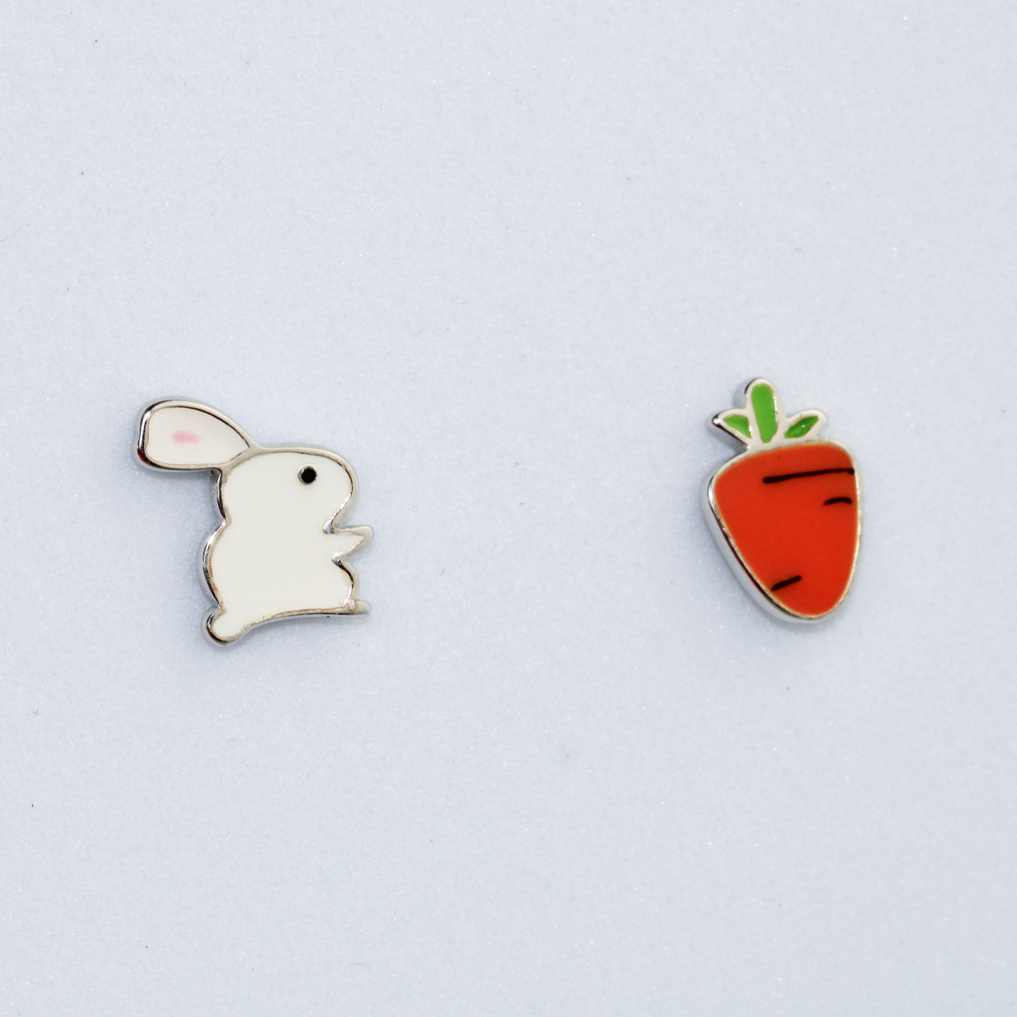 Bunny and Carrot Studs