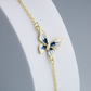 Blue Butterfly Charm Bracelet