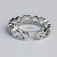 Adjustable Heart Link  Ring