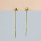 Ball Threader Earrings