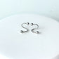 Spiral Hoop Screw Back Earrings