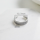 Engraved Leaf Vine Adjustable Ring