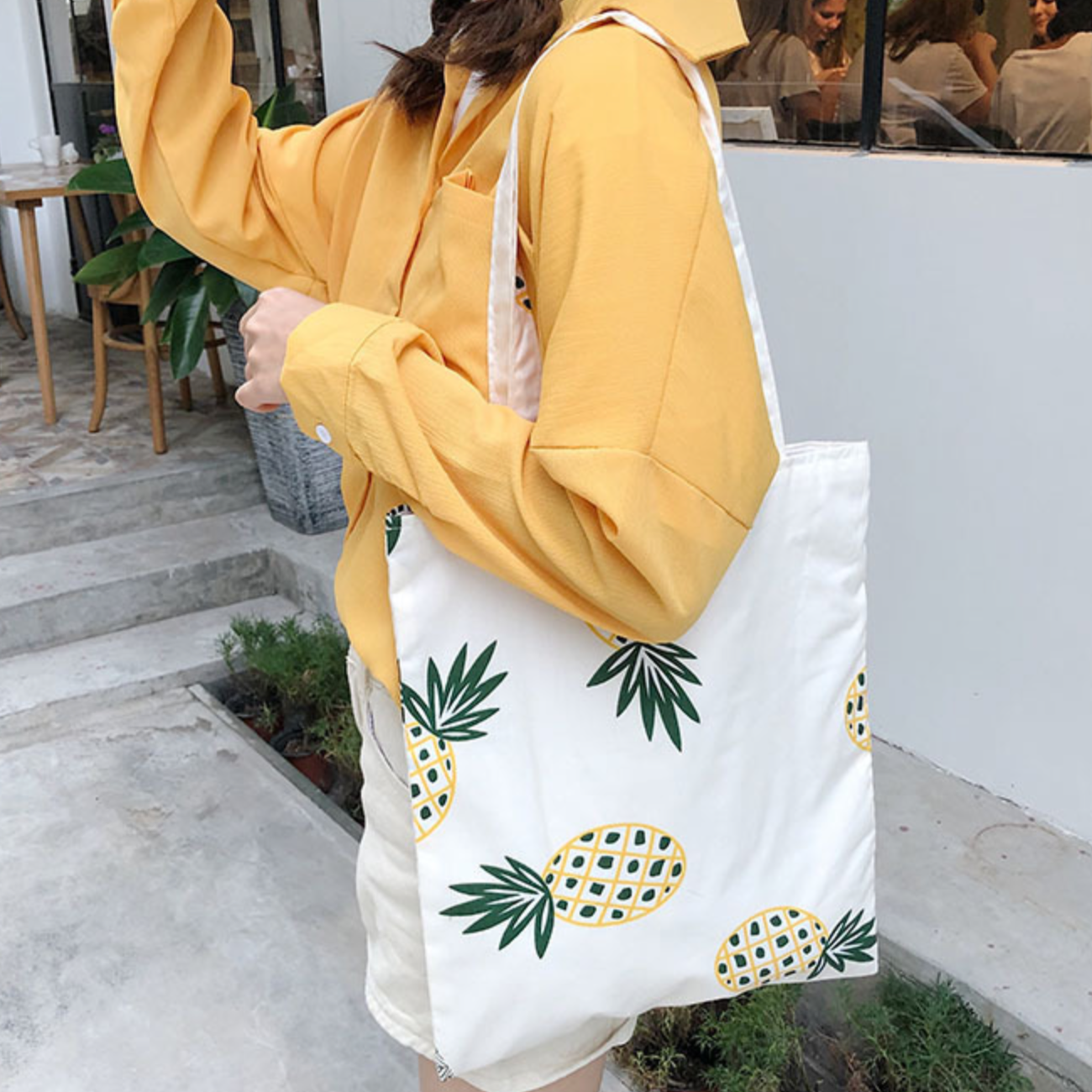 Pineapple Print Bag