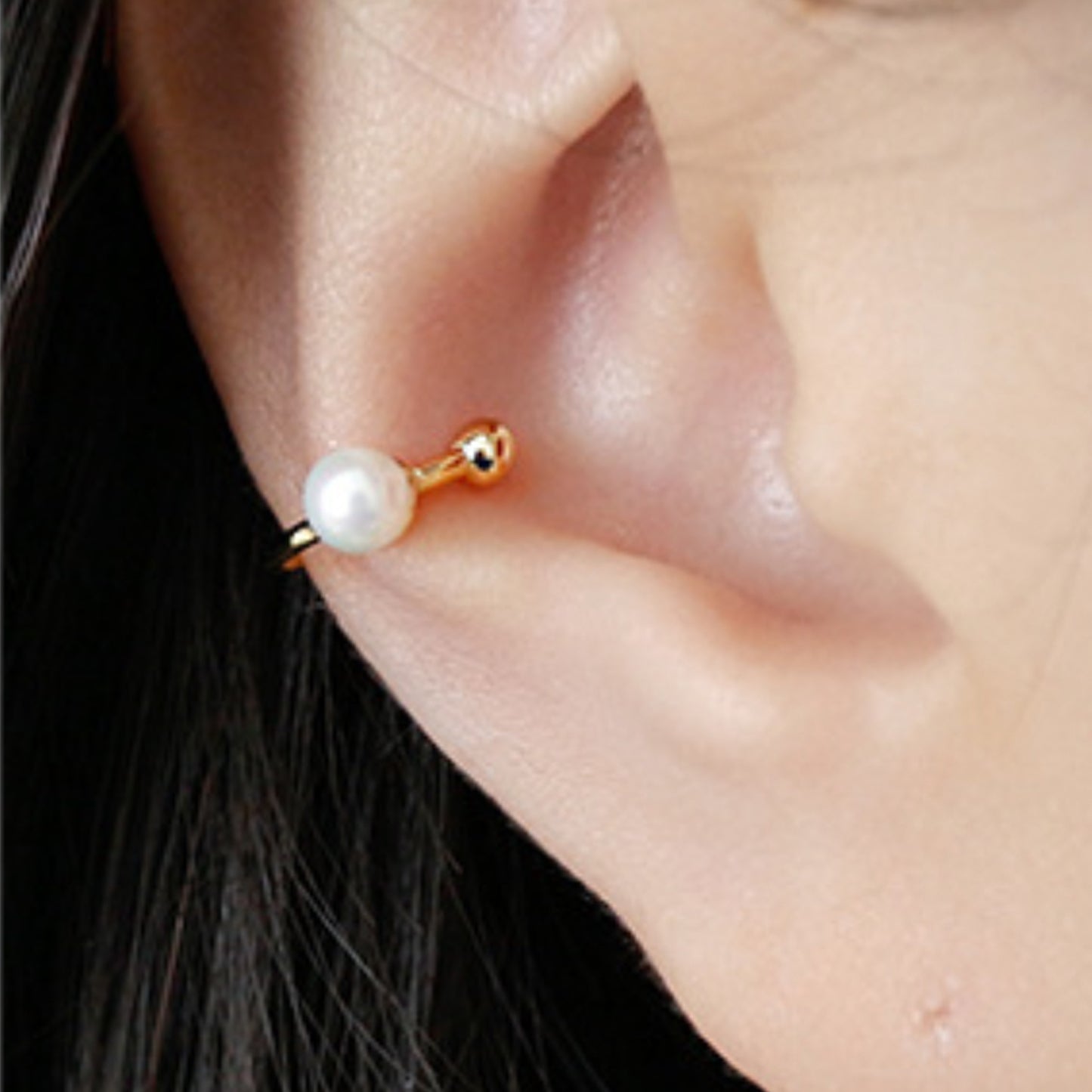 Pearl and Crystal Ear Cuff