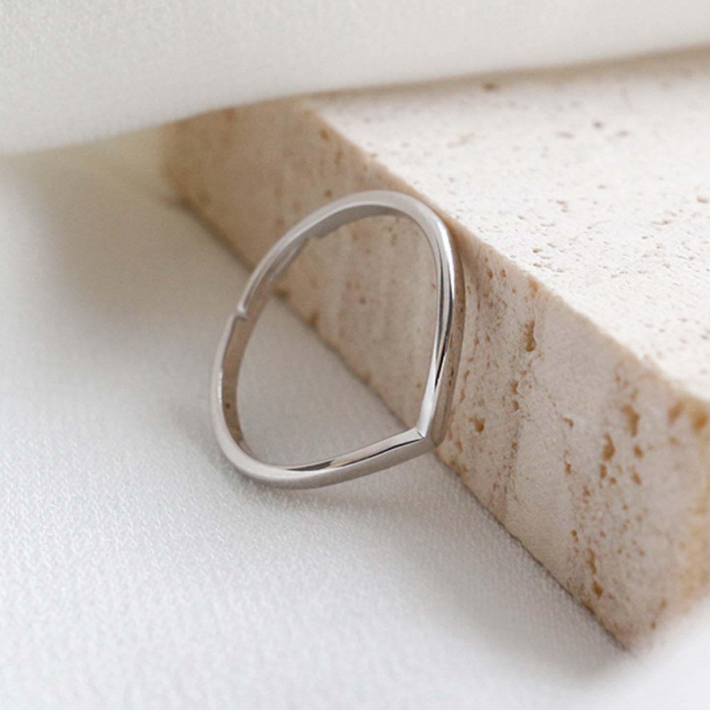 Chevron Pointed Adjustable Ring