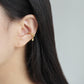 Ornate Zirconia Drop Ear Cuff