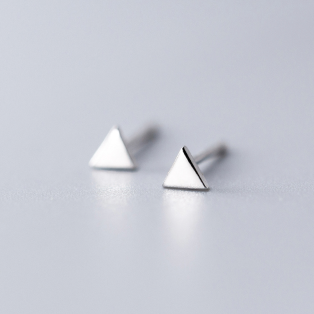 Tiny Geometric Stud Earrings