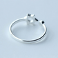 Star Open Silver Ring